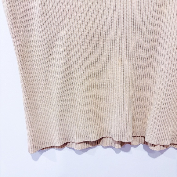 GLORIA VANDERBILT Vintage beige ribbed tank top - Picture 5 of 6
